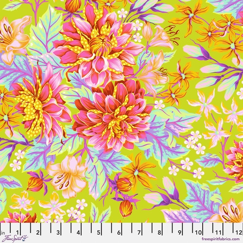 Tula Pink - Untamed - Hello Dahlia - Moonbeam